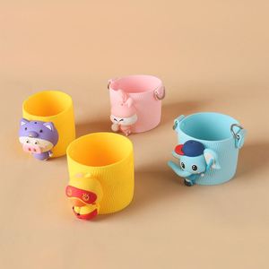 Funda Aislante de Silicona para Vasos de Agua, Funda Completa de Plástico para Vasos de Leche y Té, Funda para Vasos Infantiles - Product Image 1