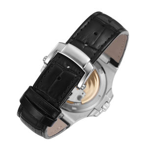 Reloj Automático de Primera Calidad para Hombre, Correa de Cuero de Cocodrilo Negro, Marcadores Luminosos, Función de Fecha, Estilo Deportivo de Lujo - Product Image 6