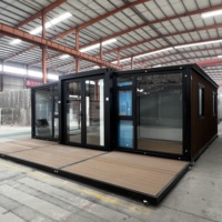 Maison préfabriquée extensible écologique en conteneur de 20 pieds et 40 pieds, villa préfabriquée, appartement préfabriqué, maison mobile, casa contenedor