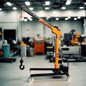 नए 200-500 किलोग्राम स्टील ट्रक ने इलेक्ट्रिक जेब क्रेन रिमोट कंट्रोल 220 वी मिनी मोबाइल क्रेन तार रस्सी रेस्तरां होटल निर्माण - Product Image 3