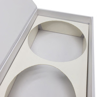 Boîte à bougies carrée en carton rigide personnalisable avec fermeture magnétique, pelliculage mat, revêtement UV et doublure en éponge – Vente en gros