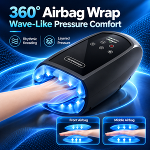 Masseur de main portable, relaxant pour les poignets, appareil de massage chauffant par vibration, outil de soin à domicile - Product Image 2