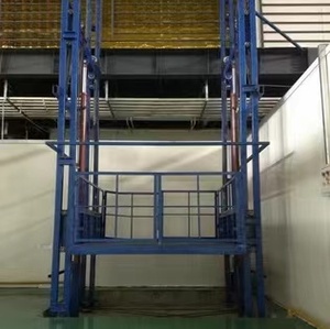 Plateforme élévatrice hydraulique pour marchandises, élévateur de marchandises, rail de guidage vertical, plateforme élévatrice pour entrepôt - Product Image 4