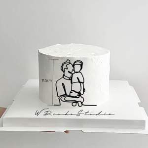 Décorations de gâteaux réutilisables en acrylique pour la Fête des Pères, thème <span class=keywords><strong>Papa</strong></span>, pour la remise des diplômes et les décorations de cupcakes pour enfants - Vente en gros - Product Image 5