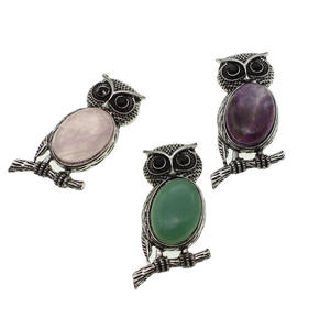 Kakma taş baykuş kolye moda taş takı hediye 47x35x11mm kolye ve <span class=keywords><strong>Charms</strong></span> - Product Image 5