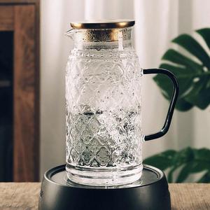 Juego de jarra de agua de vidrio con 6 vasos, capacidad de 1.5L para bebidas frías, uso en verano - Product Image 4