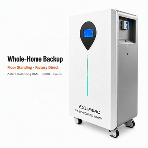แบตเตอรี่โซลาร์ EXLIPORC 51.2V 400Ah 20kWh LiFePO4 ESS สำหรับสำรองไฟบ้านทั้งหลัง พร้อมระบบ Active Balancing BMS จากโรงงานโดยตรง - Product Image 1