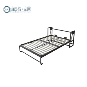 Công Nghệ Mới Hiện Đại Kích Thước Gấp Đôi Tải Trọng Lượng 500Kg Có Thể Điều Chỉnh Tốt Khung Màu Đen Màu Xám Rollaway Kim Loại Gấp Khung Giường - Product Image 3