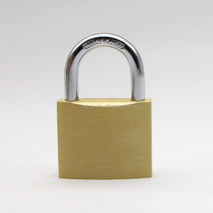 قفل نحاسي متين 50 مم مع نظام مفتاح رئيسي، أقفال متنوعة المفاتيح أو متماثلة - Product Image 3