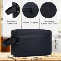Trousse de Toilette de Voyage Pliable et Résistante à l'Eau pour Articles de Toilette et Cosmétiques