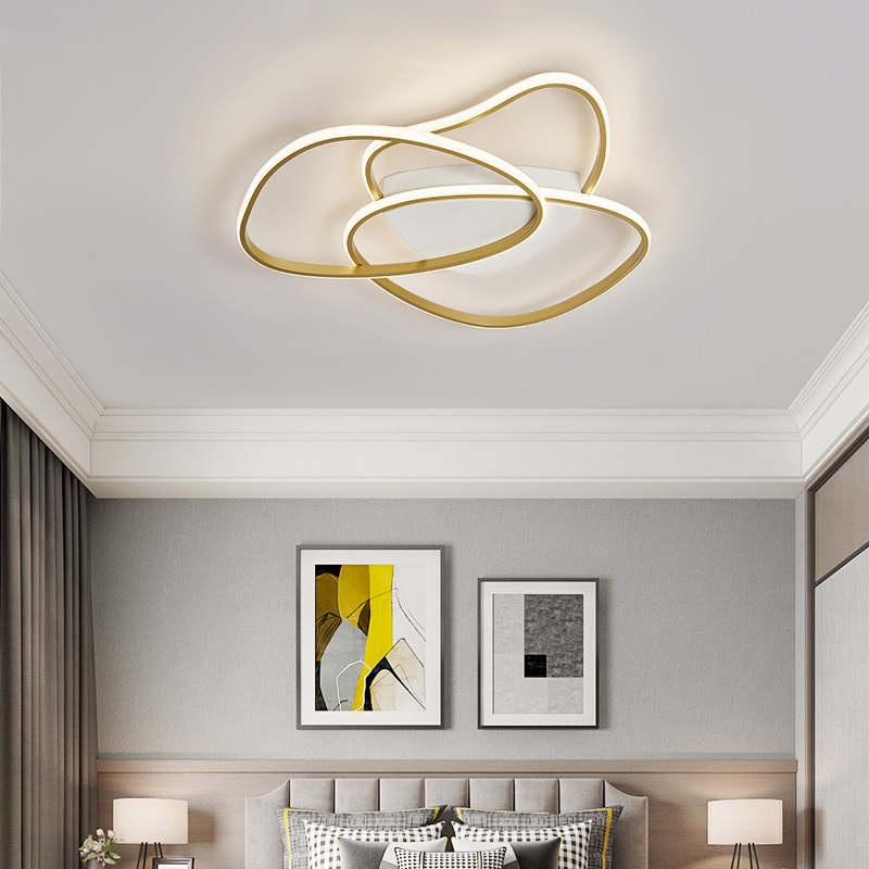 Modern Simple Style High Quality LED Ceiling Light Fancy Iron Base with Switch Control Acrylic Cover Home Living Room Bedroom