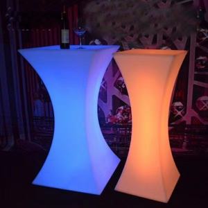 الحديثة ليلة نادي الأثاث تعمل تغيير لون شريط المحمول في الهواء الطلق الاكريليك طاولة كوكتيل بمصباح - Product Image 4