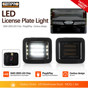 Stock aux États-Unis Accessoires d'éclairage de <span class=keywords><strong>plaque</strong></span> d'<span class=keywords><strong>immatriculation</strong></span> à <span class=keywords><strong>LED</strong></span> pour Ford F-150 2015 ~ F-150 Raptor 2015 ~ - Product Image 1