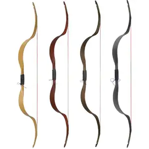 Arc Long traditionnel de chasse à tambour fixe, de haute qualité, Long et Recurve, nouveauté