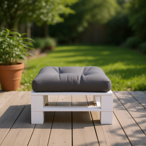 Cojín Gris para Pallet de Exterior, 19.7"x19.7"x4.7", Resistente al Agua, Cuadrado, para Uso en Todas las Estaciones - Product Image 2