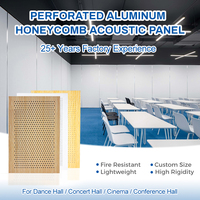 Panneau acoustique perforé en nid d'abeille en aluminium, imperméable, ignifuge, écologique, design moderne, léger, facile à installer, OEM Qatar