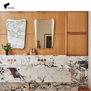 Tostone Moderne Naturel <span class=keywords><strong>Pandora</strong></span> Rectangle Marbre Pierre Évier Mural pour Conception Personnalisée Maison Villa Hôtel Décoration - Product Image 6