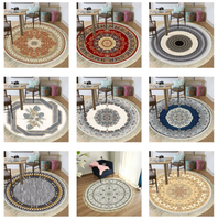 Chine Usine De Luxe Tapis Fabrication Moderne Tapis De Fourrure 3d Imprimé Tapis Rond