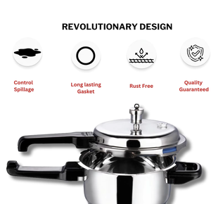 Casserole à pression en aluminium de haute performance de 5 litres, robuste, avec base à induction, finition extérieure antiadhésive - Product Image 4