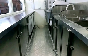 Remorque alimentaire commerciale <span class=keywords><strong>avec</strong></span> double fenêtre et comptoir pour la préparation de soufflés et de crêpes, idéale pour la vente de crêpes dans les rues nocturnes de Miami - Product Image 6