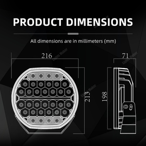 Công suất cao siêu sáng dẫn ánh sáng làm việc với DRL 170W 8.5inch chùm hẹp tại chỗ/Combo off-road SUV sửa đổi xe phụ kiện ánh sáng - Product Image 3