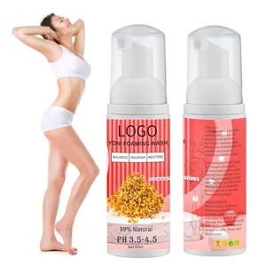 Private Label 60ml Yoni Marshmallow Foam Wash for Women Natural PH Balancing Feminine Intimate Hygiene Vaginal Wash