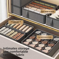 Organisateur de bureau cationique, boîte de rangement pour sous-vêtements et vêtements, organisateur de garde-robe multifonctionnel et peu encombrant pour le tri des chaussettes