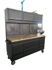 Gabinete de Herramientas de Acero Inoxidable 430 de Alta Resistencia para Taller, Banco de Trabajo Ignífugo Antideformación con Cajón de Almacenamiento - Product Image 6