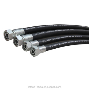 LT588 Mangueras de manguera de goma hidráulica en espiral de 4 hilos de goma personalizada de silicona Oem Break Rohs <span class=keywords><strong>Color</strong></span> Material Tubo de origen - Product Image 1