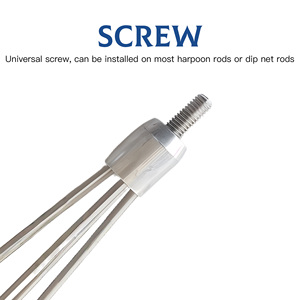 Không Thấm Nước Thép không gỉ Spear Hook với thép gai lặn Vòng Ice câu cá ngã ba Sharp tip câu cá Phụ kiện cho Spear câu cá - Product Image 4