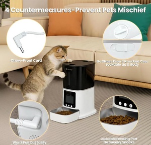 WiFi 5G 1080P 150 °   Comedero Automático para Mascotas con Cámara PTZ, 2.4G/5G Doble Banda, Video Bidireccional, Dispensador de Comida para Perros de 5L, Comedero Inteligente para Gatos - Product Image 6