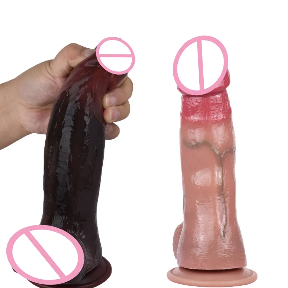 FAAK Schlussverkauf realistischer Dildo für Herren Damen Massageständer mit Hochfrequenzvibration