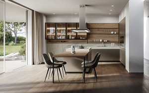 Gabinete de Cocina Moderno de MDF con Diseño de Paneles y Superficie Fácil de Limpiar - Product Image 5