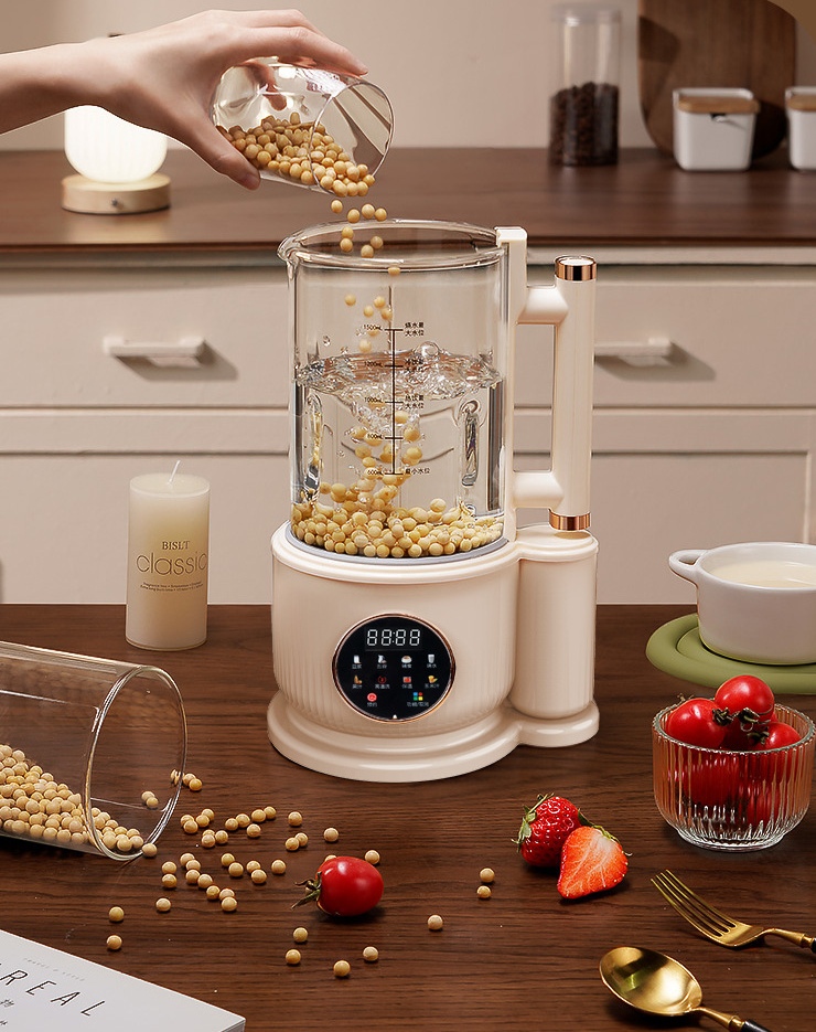 OEM ODM 1500ML Intelligent Portable Blender Multifunction Nut Soybean Milk & Oatmeal Machine Heating Function