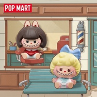Nouvelle figurine POPMART originale The MONSTERS Labubu Retro Barber Shop Popbeans en PVC, boîte mystère pour la décoration de la maison