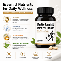 Comprimés multivitaminés et minéraux, complément alimentaire pour soutenir l'immunité quotidienne, l'énergie et le métabolisme, 60 comprimés