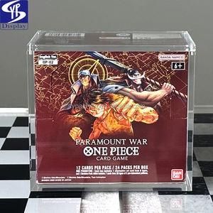 SYP Premium Acrylique Transparent pour <span class=keywords><strong>Booster</strong></span> le <span class=keywords><strong>meilleur</strong></span> Vol.2 <span class=keywords><strong>Booster</strong></span> Box Display Factory pour Pokemon PRB02 One Piece Cards English TCG - Product Image 1