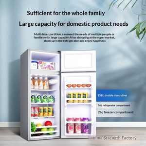 Refrigerador Doméstico de Doble Puerta, Mini <span class=keywords><strong>Congelador</strong></span> Pequeño para Dos Personas, 118L, Control de Temperatura Mecánico, Ideal para Dormitorios y Alquileres, Eficiente Energéticamente - Product Image 3