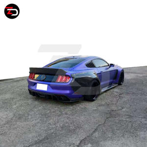 Mejor <span class=keywords><strong>precio</strong></span> 2015-2017 ZD Wide Style para <span class=keywords><strong>Mustang</strong></span> Gen 6 con guardabarros ancho bengalas alerón lateral falda labios delanteros - Product Image 5