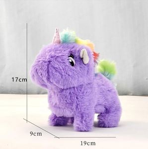 Unicornio Eléctrico de Peluche Caminante, Juguete Realista con Movimiento, Animal de Peluche Interactivo, Mascota Electrónica con Movimiento Simulado para Niños - Product Image 1