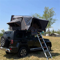 Tienda de Campaña de Techo para Automóvil SUV de 4 Estaciones para 4 Personas, Carcasa Rígida de Aluminio con Apertura Lateral para Aventuras Todoterreno