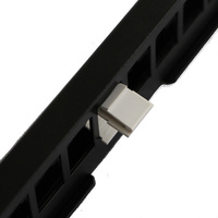 Cache-câbles anti-poussière vierge pour panneau de brassage 8/12/24 ports, pour rack de serveur, connecteur RJ45 blanc pour câble Ethernet LAN