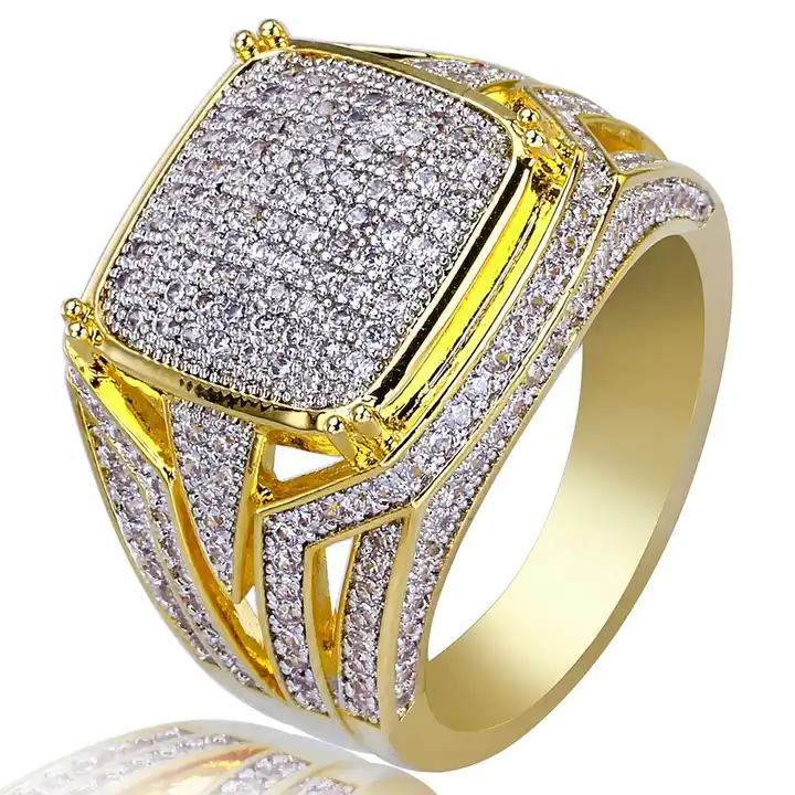 Buy Party Wear Gold Finger Ring for Men Available Online FR1381
