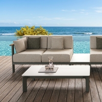 Modernes Hotel Outdoor-Garten-Sofa-Set Aluminiumrahmen Kombinations-Sofa-Set für Innenhof, Terrasse, Strand