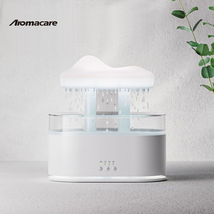 Humidificador de luz nocturna de aromaterapia de aire de 500Ml difusor de Aroma de nube de lluvia con sonido de lluvia - Product Image 6
