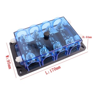 <span class=keywords><strong>Portafusibles</strong></span> Transparente Azul de 4 Vías Compatible con Fusibles MEGA y Fusibles ANM de Atornillar para Aire Acondicionado Automotriz - Product Image 4