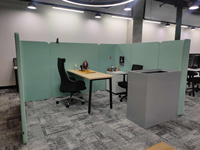 Ensemble de canapés modulaires pour bureaux, sièges de réunion flexibles pour projets d'espaces de travail commerciaux