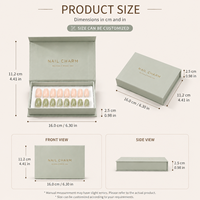 Boîte d'emballage personnalisée écologique pour kit de pose d'ongles avec impression de luxe et insert en EVA, boîte cadeau pour présentation d'ongles