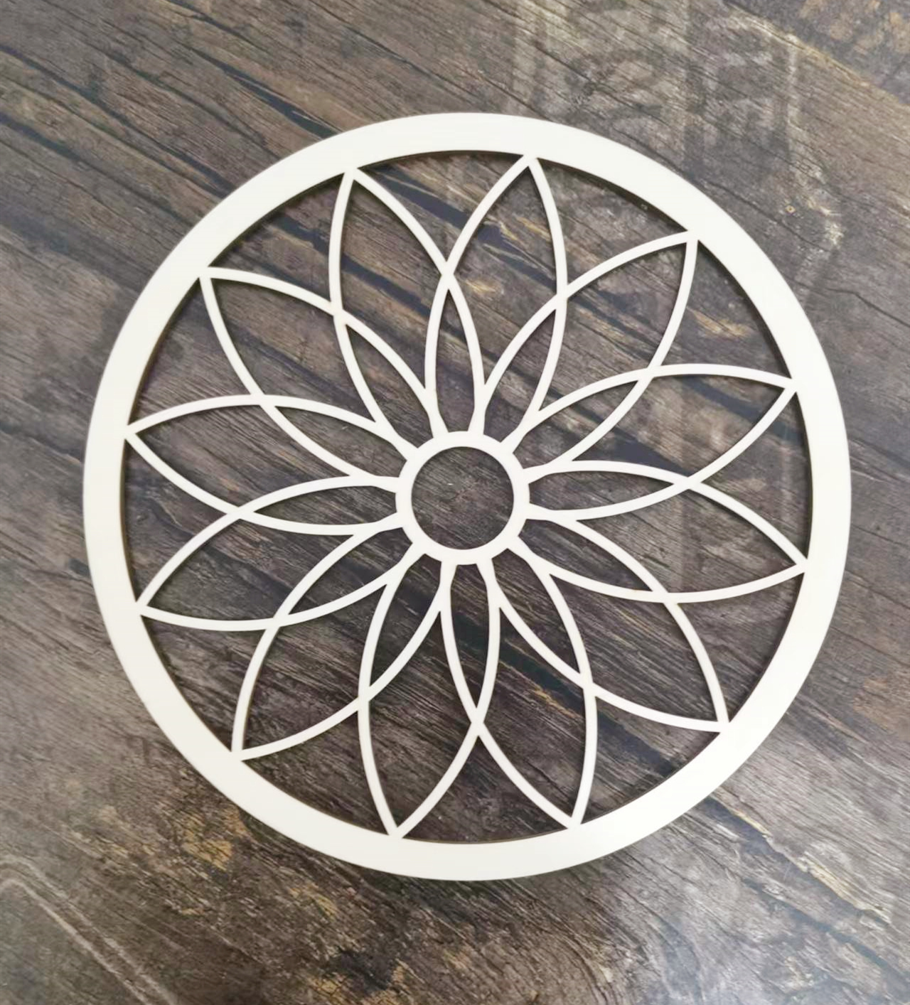 Священный геометрический цветок жизни, лазерная вырезка, Настенный декор, искусство, домашний декор