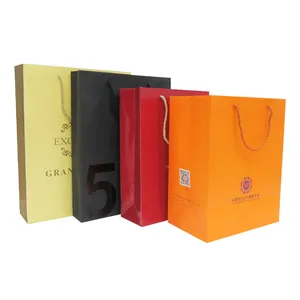 Custom Shopping Tote Art Gift Paper Bags Wholesale Handle Packaging Paper Bag Luxury Kraft Coated Paper Business Shopping Bag